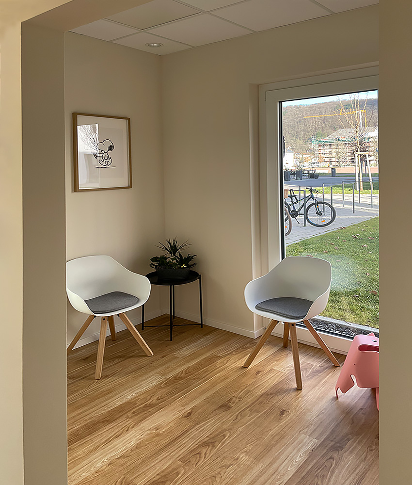 Wartezimmer Praxis für Kieferorthopädie in Heidelberg